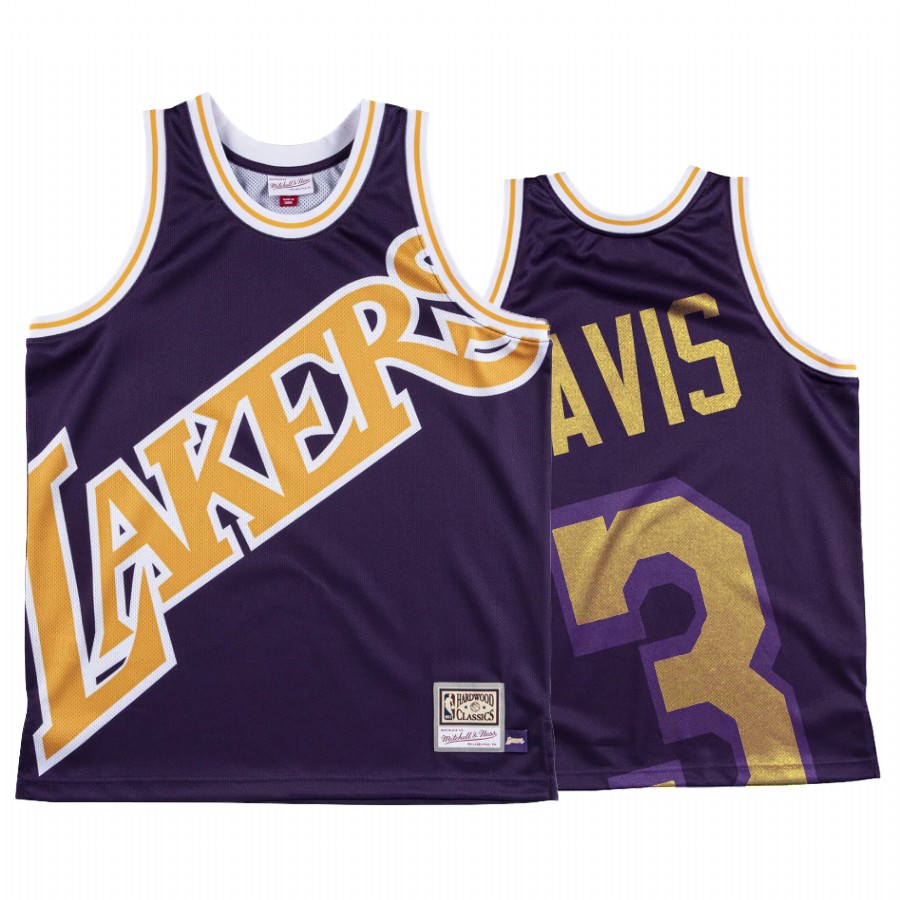 Anthony Davis Los Angeles Lakers HWC Purple Big Face #3 Jersey