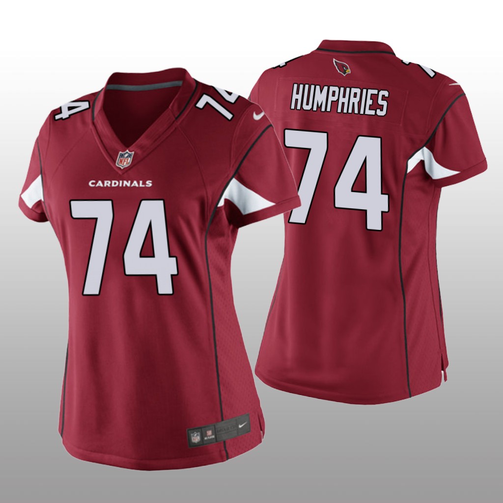 Arizona Cardinals #74 Cardinal D. J. Humphries Game Jersey - Women