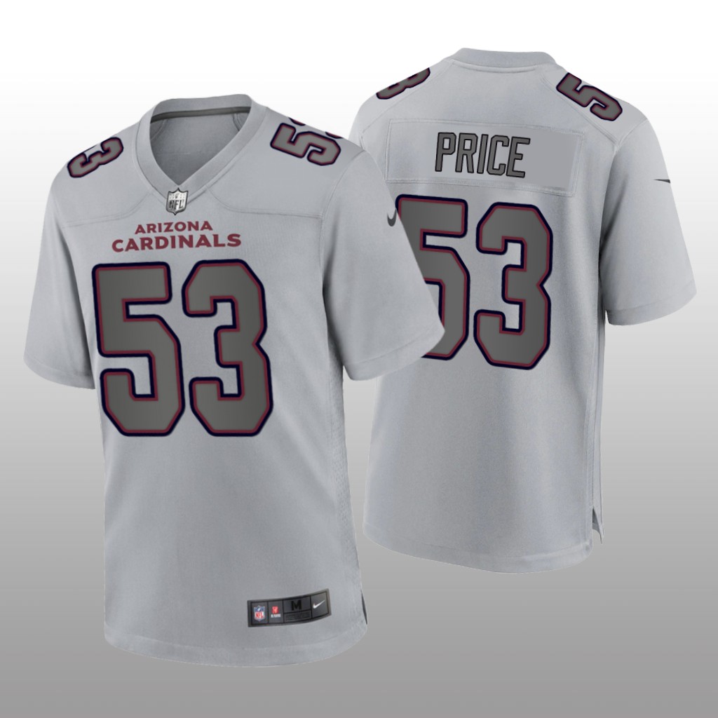 Arizona Cardinals Billy Price Gray Jersey Atmosphere Fashion Game - Men's