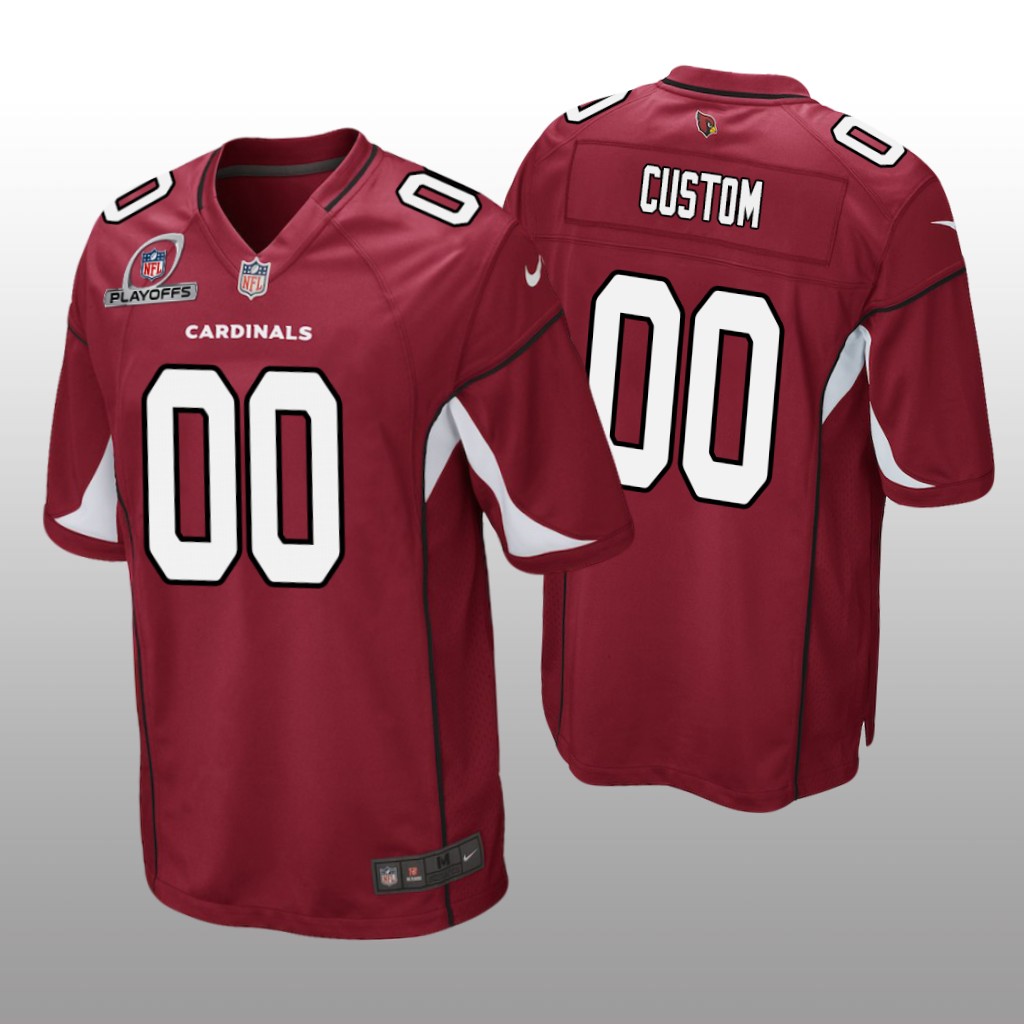 Arizona Cardinals Custom Cardinal Game 2021 NFL Playoffs Patch - Men's