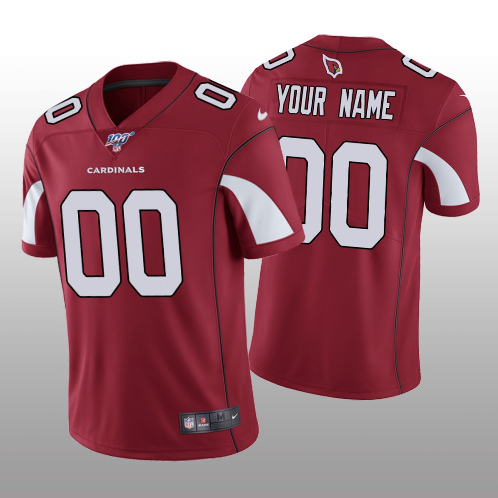 Arizona Cardinals Custom Cardinal Vapor Limited Jersey 100th Season - Men's