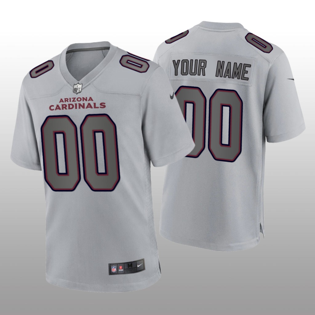Arizona Cardinals Custom Gray Jersey Atmosphere Fashion Game - Men's