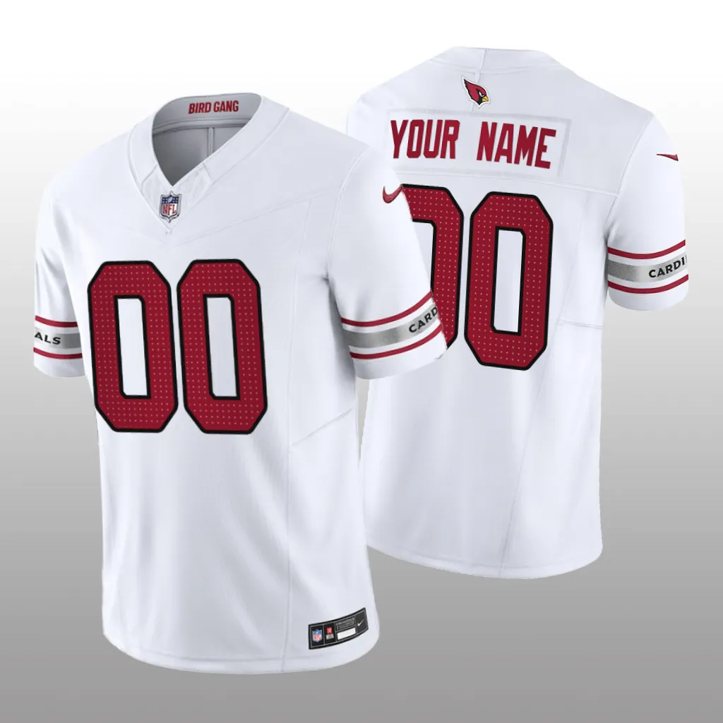 Arizona Cardinals Custom White Jersey Vapor F.U.S.E. Limited - Men's