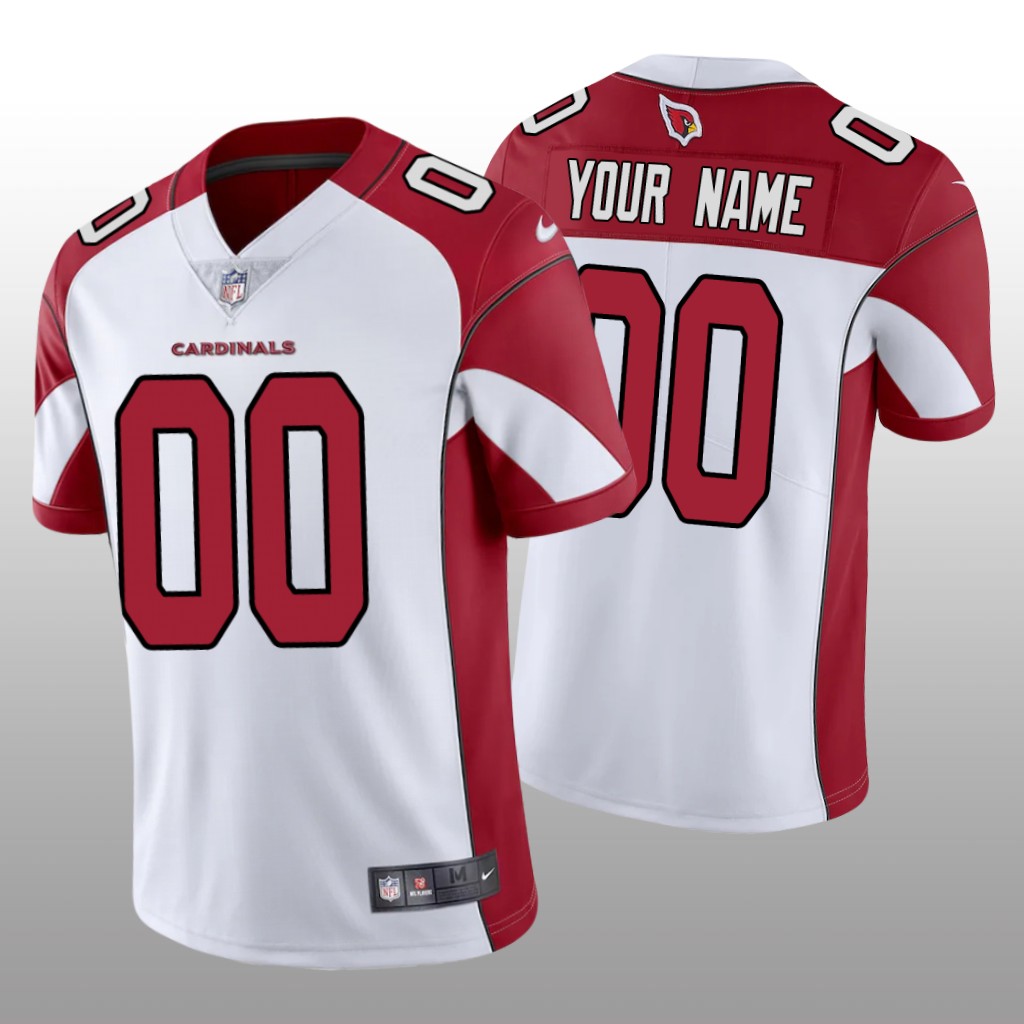 Arizona Cardinals Custom White Jersey Vapor Limited - Men's