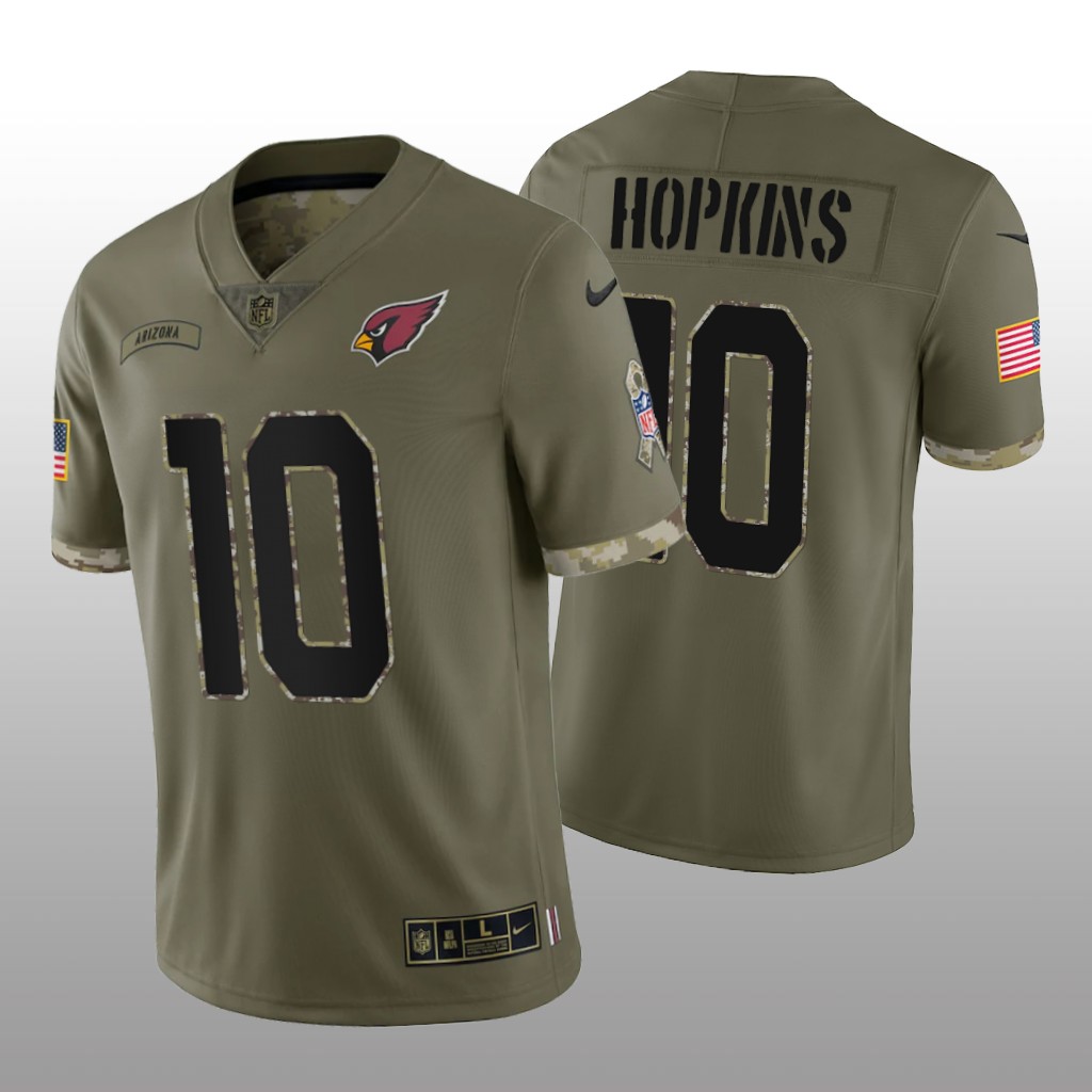 Arizona Cardinals DeAndre Hopkins Olive Limited Jersey 2022 Salute To Service - Men's