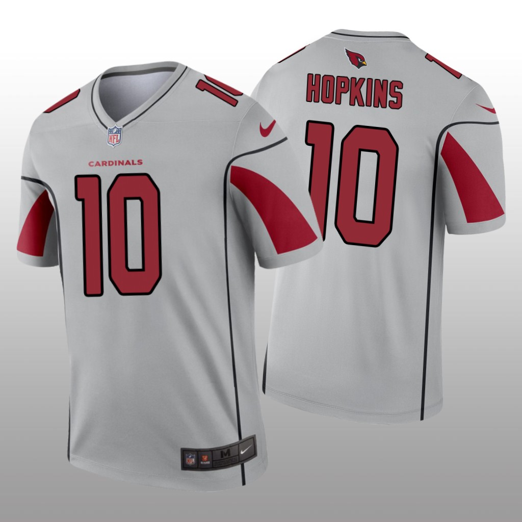 Arizona Cardinals DeAndre Hopkins Silver Jersey Inverted Legend - Men's