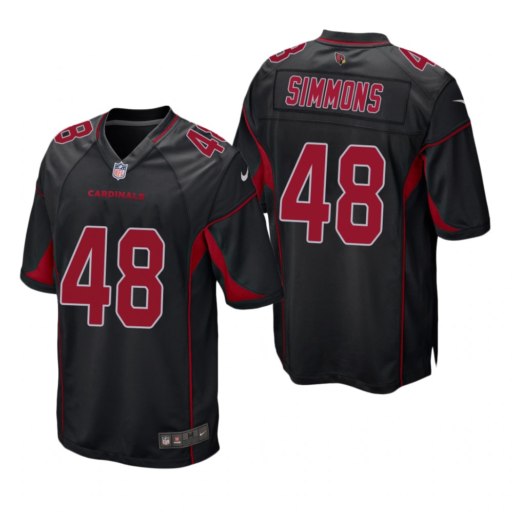 Arizona Cardinals Isaiah Simmons Black Jersey 2nd Alternate Game - Men's