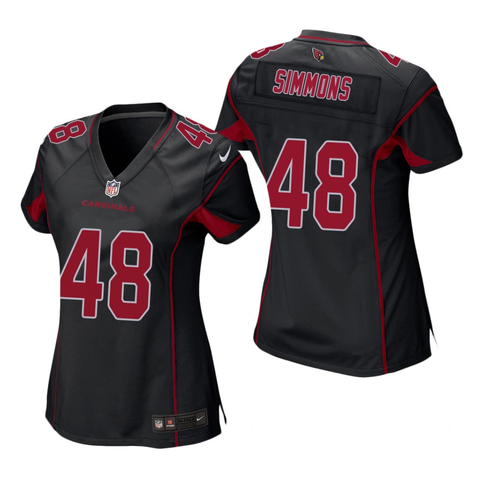 Arizona Cardinals Isaiah Simmons Black Jersey 2nd Alternate Game - Women's