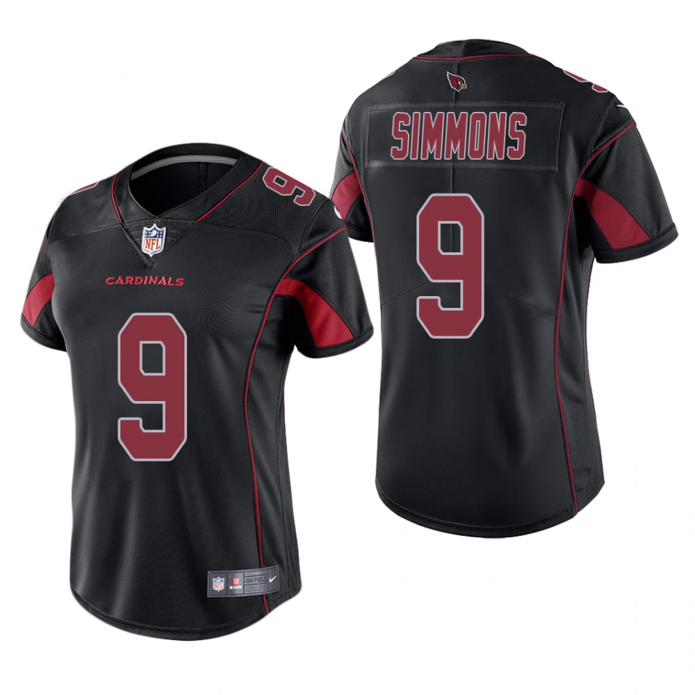 Arizona Cardinals Isaiah Simmons Black Jersey Color Rush Limited - Women's