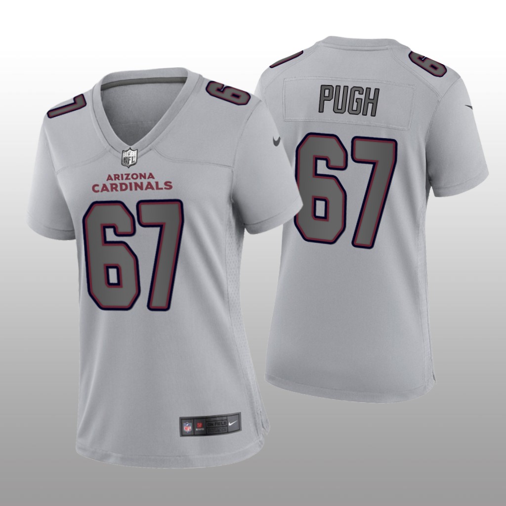 Arizona Cardinals Justin Pugh Gray Jersey Atmosphere Fashion Game - Women's