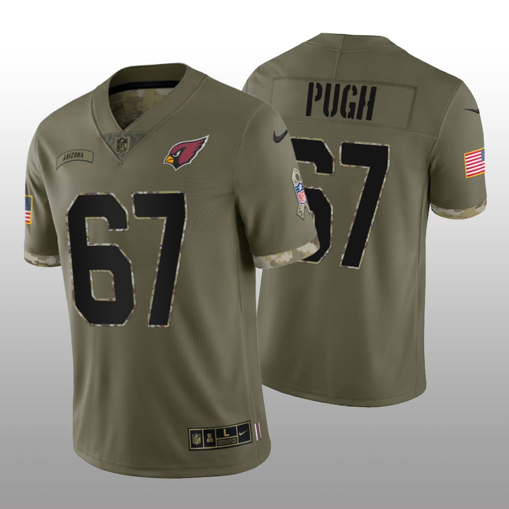 Arizona Cardinals Justin Pugh Olive Limited Jersey 2022 Salute To Service - Men's