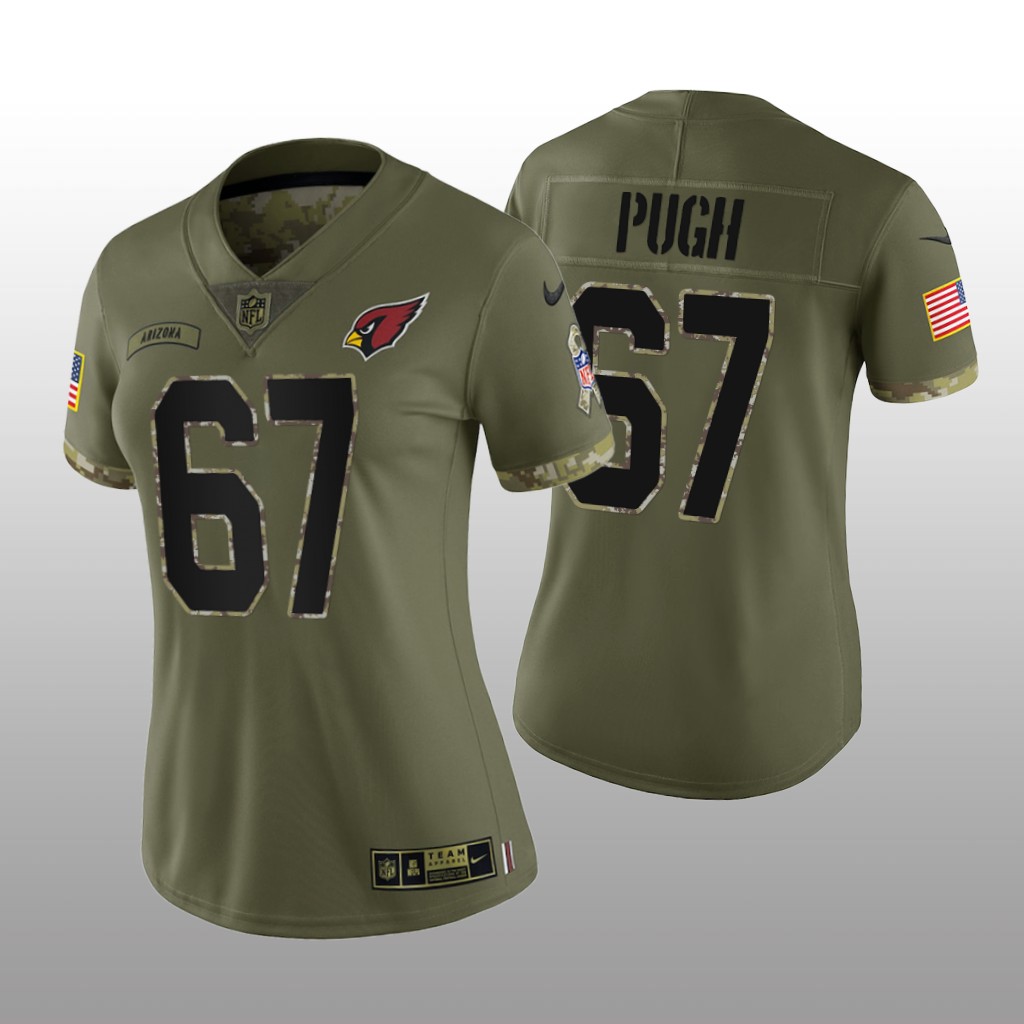 Arizona Cardinals Justin Pugh Olive Limited Jersey 2022 Salute To Service - Women's