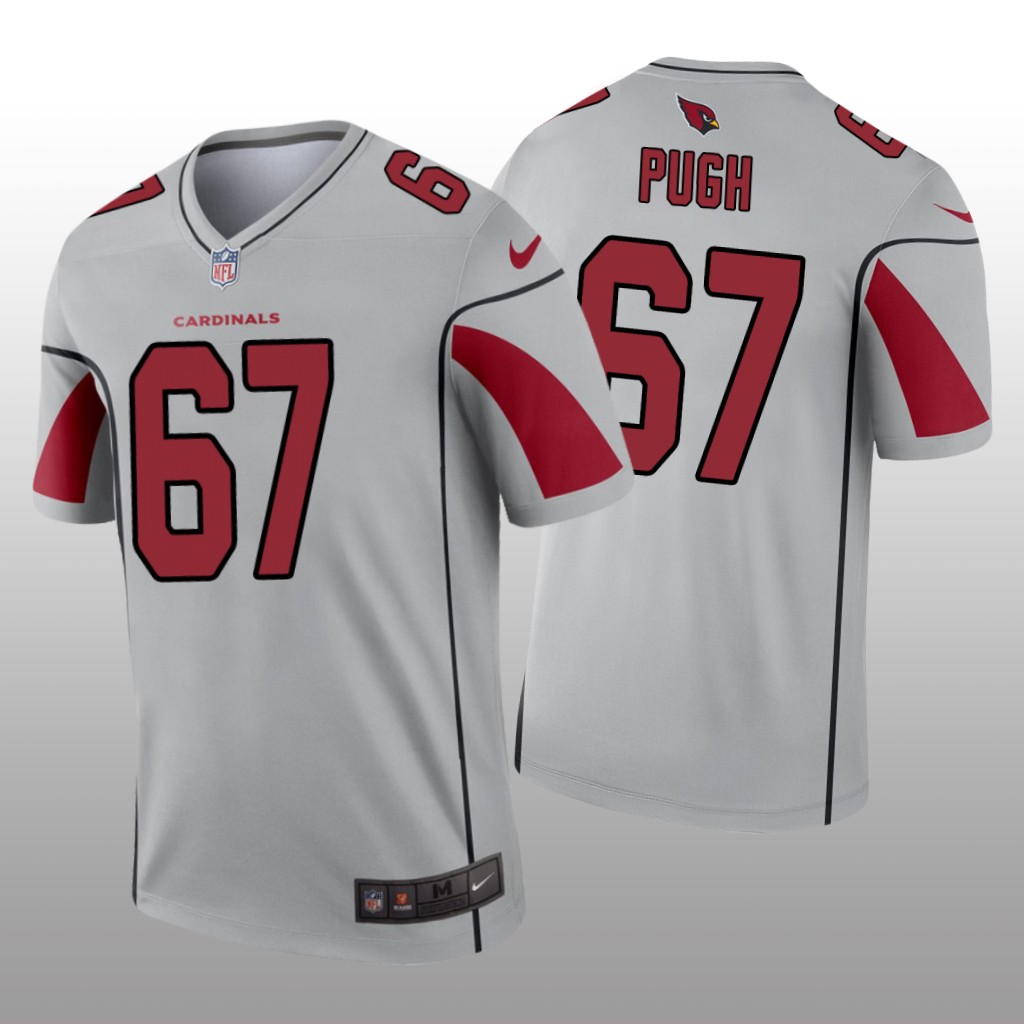 Arizona Cardinals Justin Pugh Silver Jersey Inverted Legend - Men's