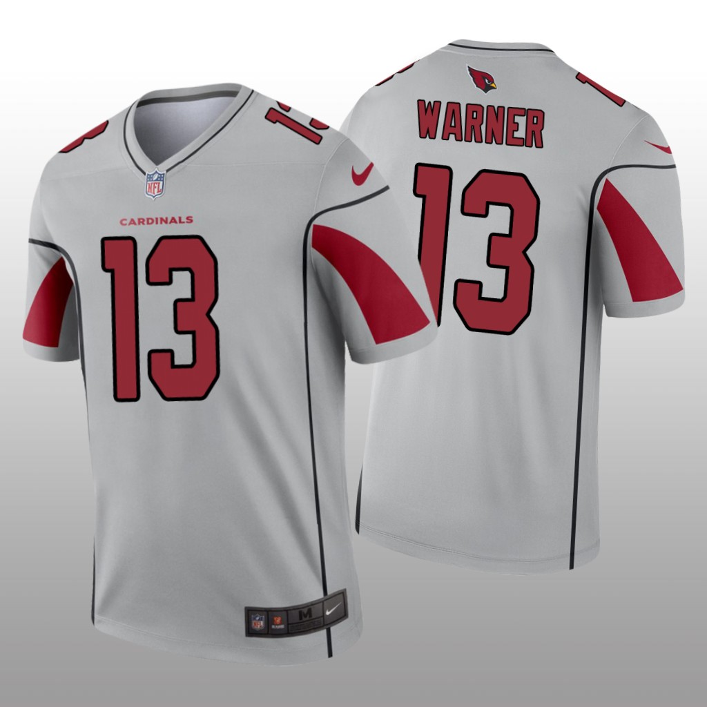 Arizona Cardinals Kurt Warner Silver Jersey Inverted Legend - Men's