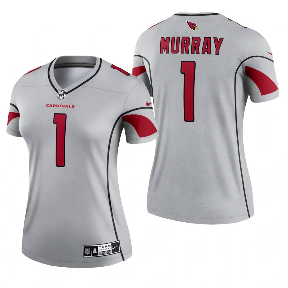 Arizona Cardinals Kyler Murray Gray Jersey Inverted Legend - Women's