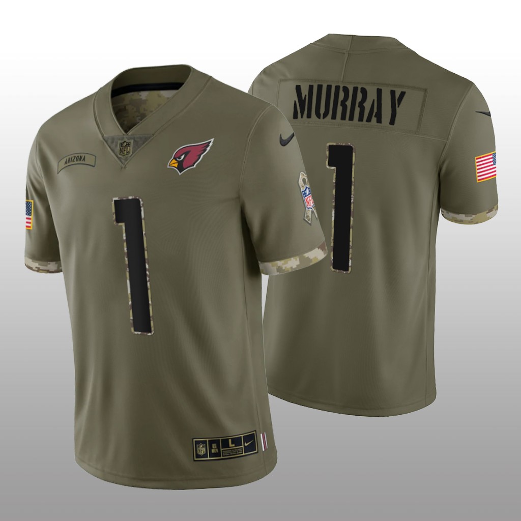 Arizona Cardinals Kyler Murray Olive Limited Jersey 2022 Salute To Service - Men's