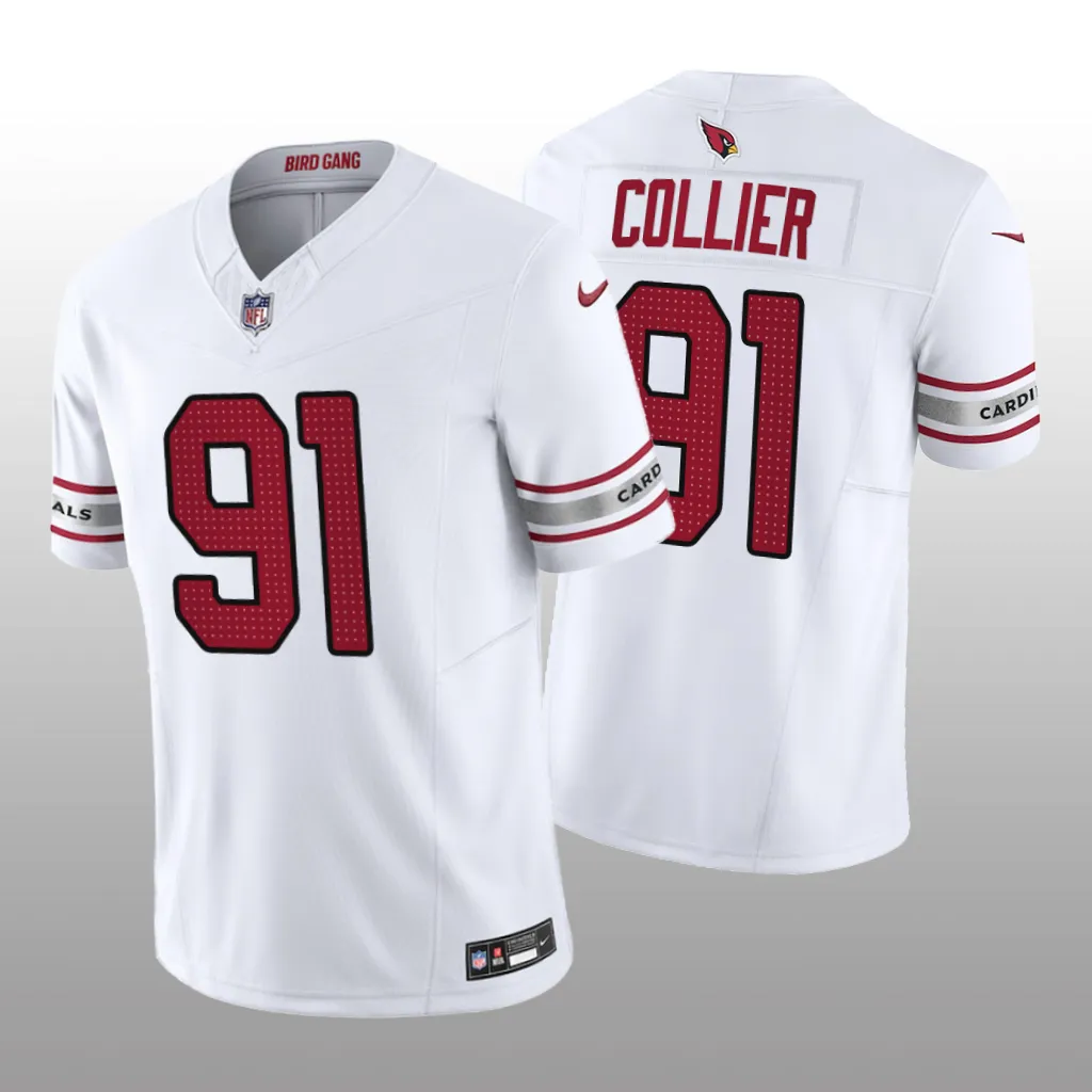 Arizona Cardinals L.J. Collier White Jersey Vapor F.U.S.E. Limited - Men's