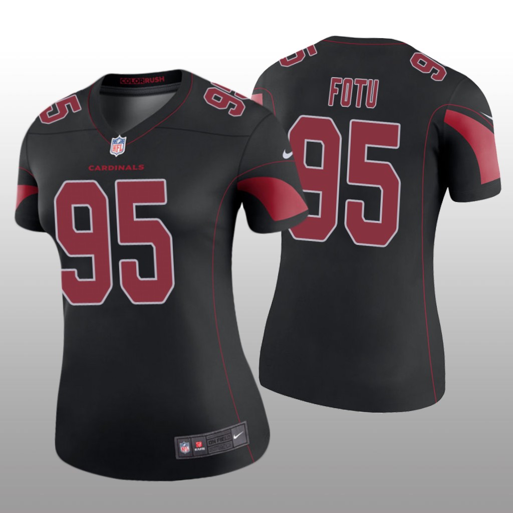 Arizona Cardinals Leki Fotu Black Jersey Color Rush Legend - Women's