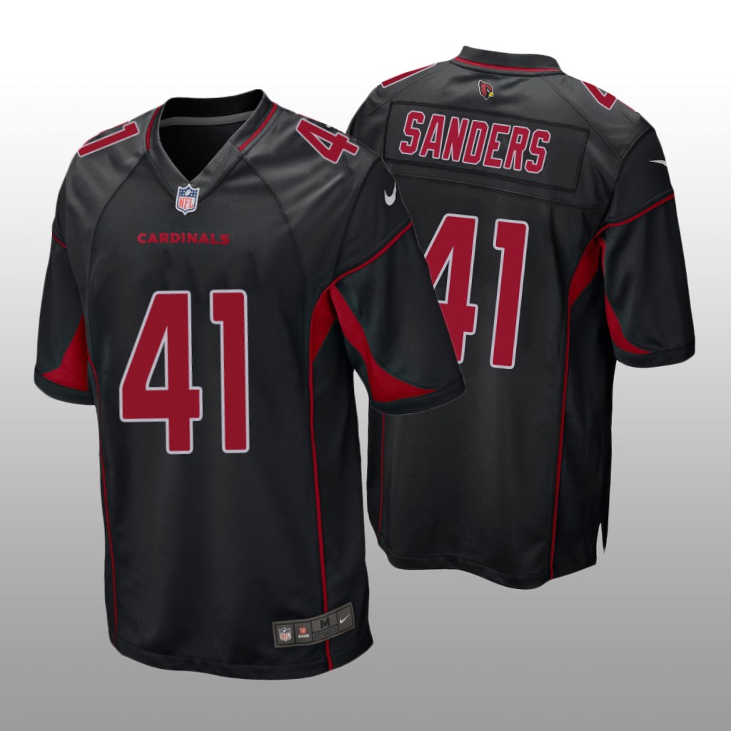 Arizona Cardinals Myjai Sanders Black Jersey 2nd Alternate Game - Men's