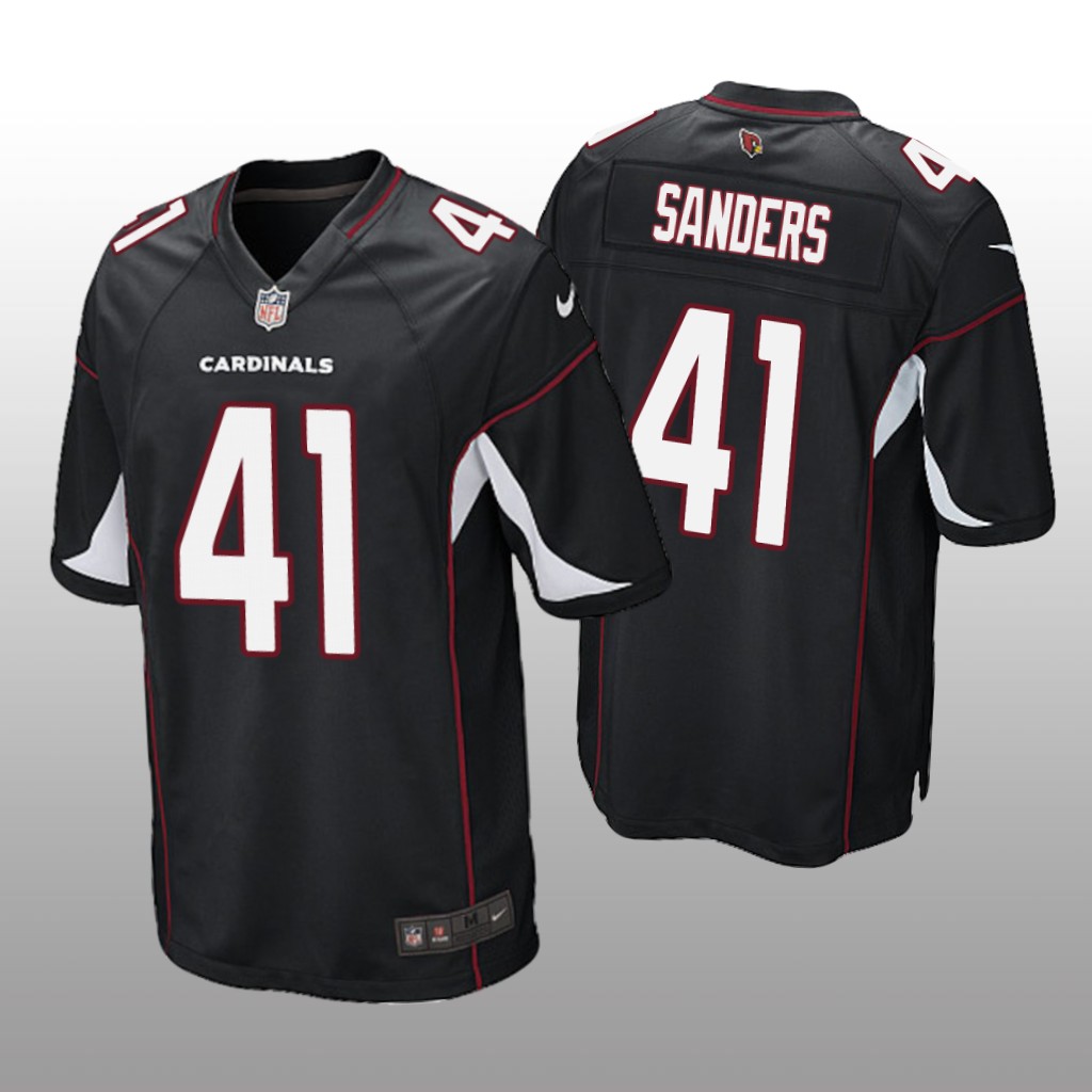 Arizona Cardinals Myjai Sanders Black Jersey Alternate Game - Men's