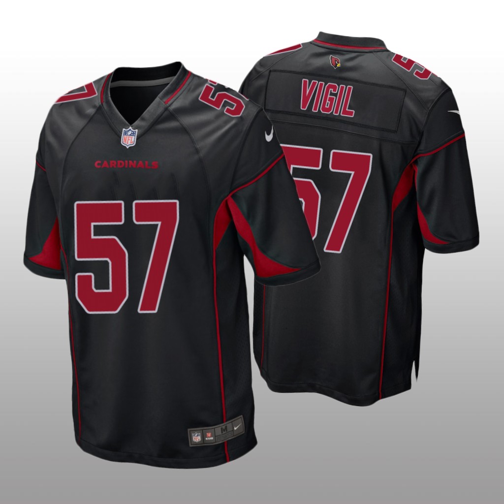 Arizona Cardinals Nick Vigil Black Jersey 2nd Alternate Game - Men's