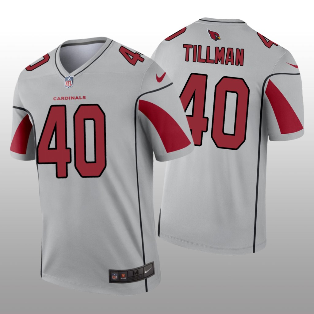 Arizona Cardinals Pat Tillman Silver Jersey Inverted Legend - Men's