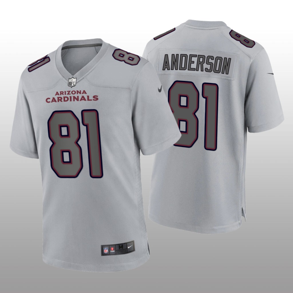 Arizona Cardinals Robbie Anderson Gray Jersey Atmosphere Fashion Game - Men's