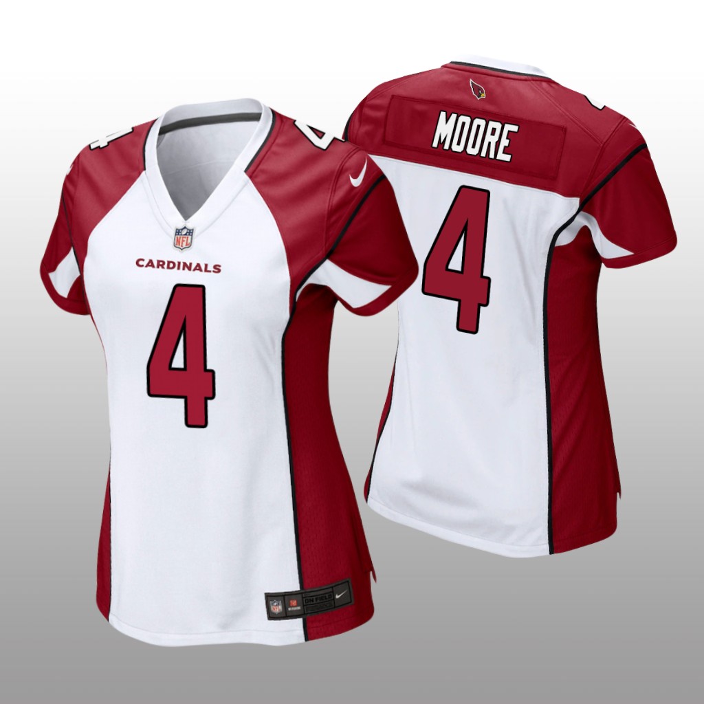 Arizona Cardinals Rondale Moore White Jersey Game - Women's