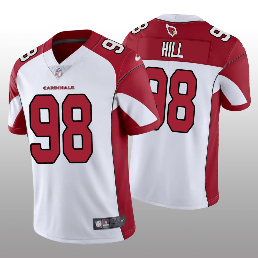 Arizona Cardinals Trysten Hill White Jersey Vapor Limited - Men's