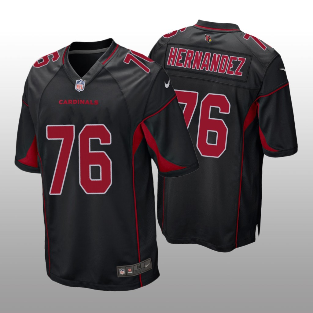 Arizona Cardinals Will Hernandez Black Jersey 2nd Alternate Game - Men's