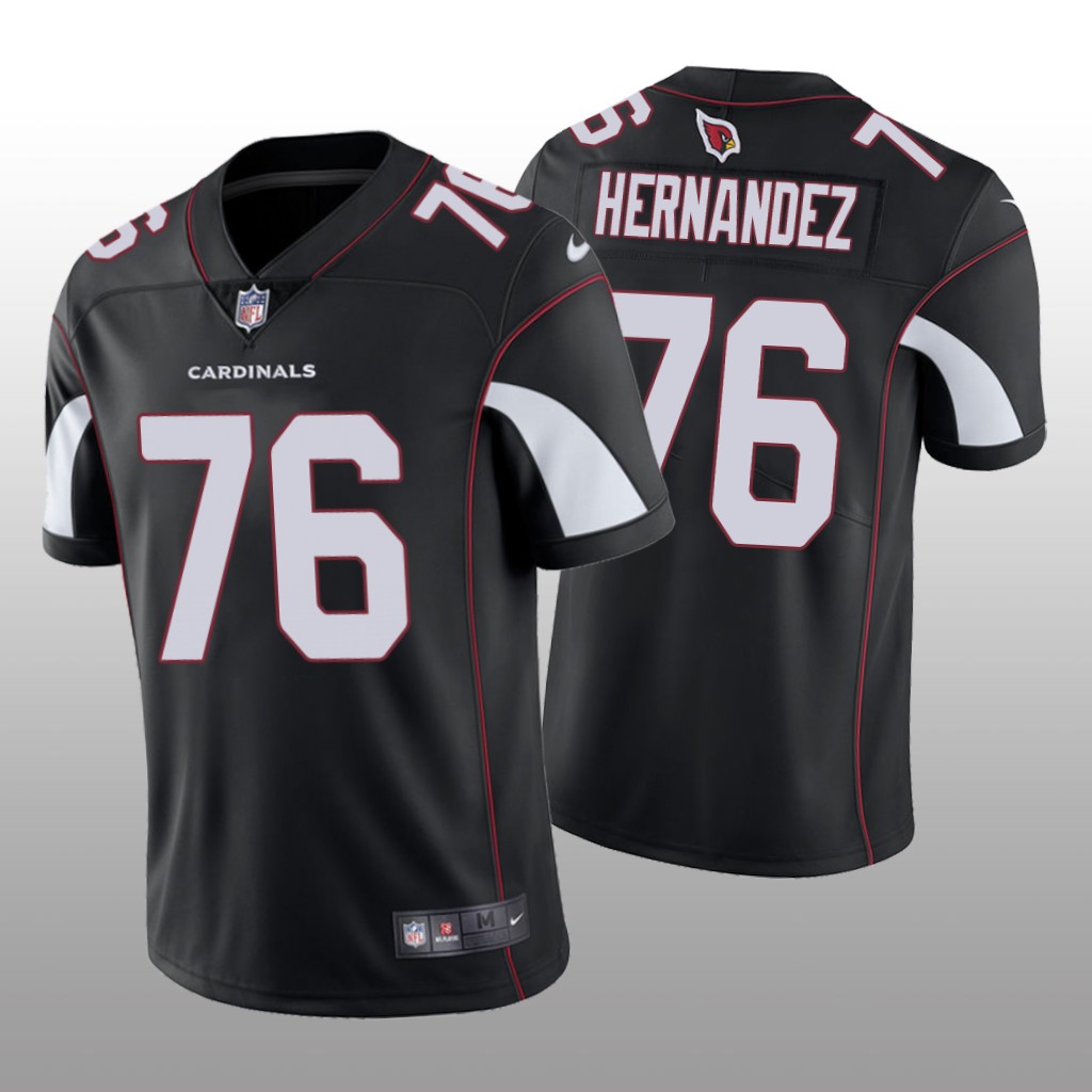 Arizona Cardinals Will Hernandez Black Jersey Vapor Limited - Men's