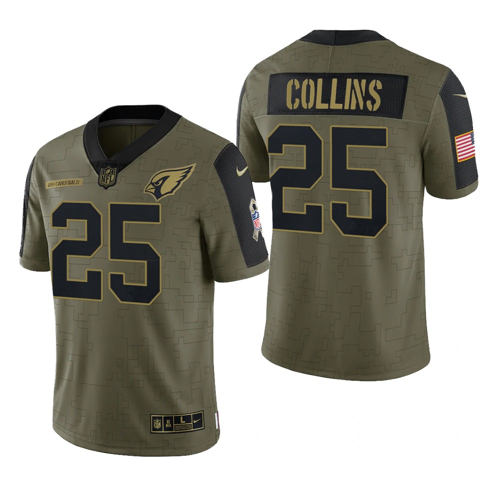 Arizona Cardinals Zaven Collins Olive Limited Jersey 2021 Salute To Service - Men's