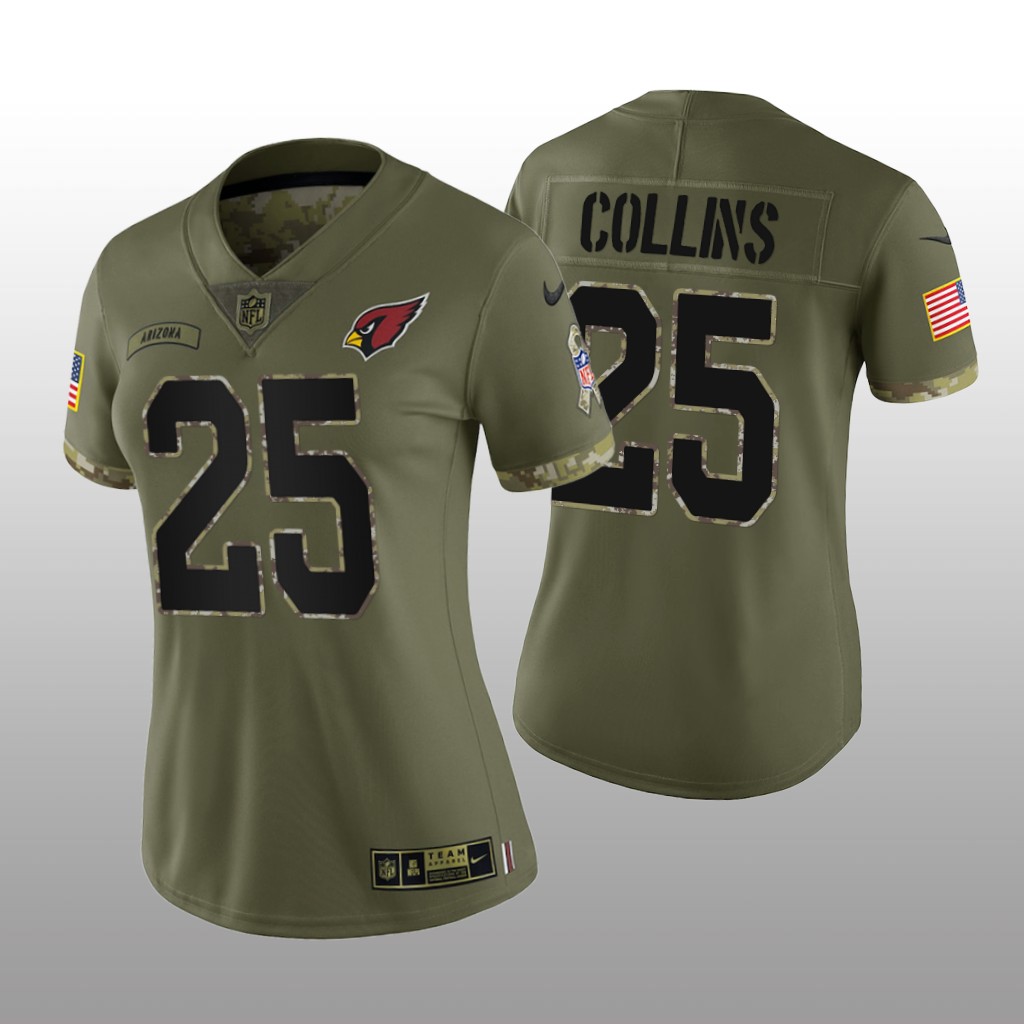 Arizona Cardinals Zaven Collins Olive Limited Jersey 2022 Salute To Service - Women's