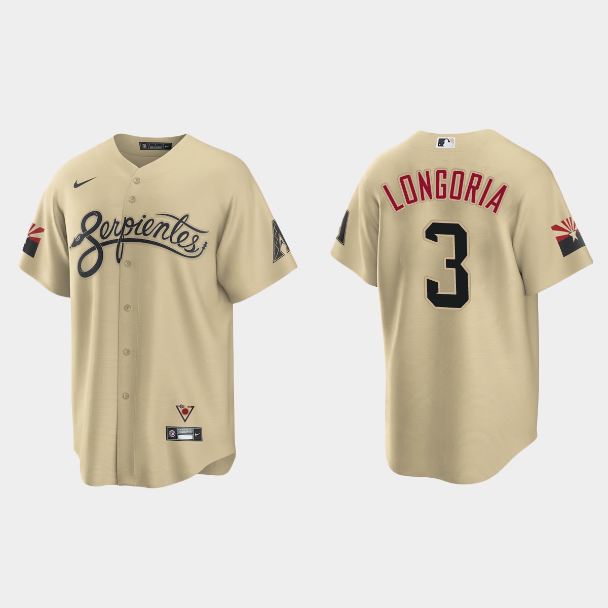 Arizona Diamondbacks Evan Longoria City Connect Jersey - Gold
