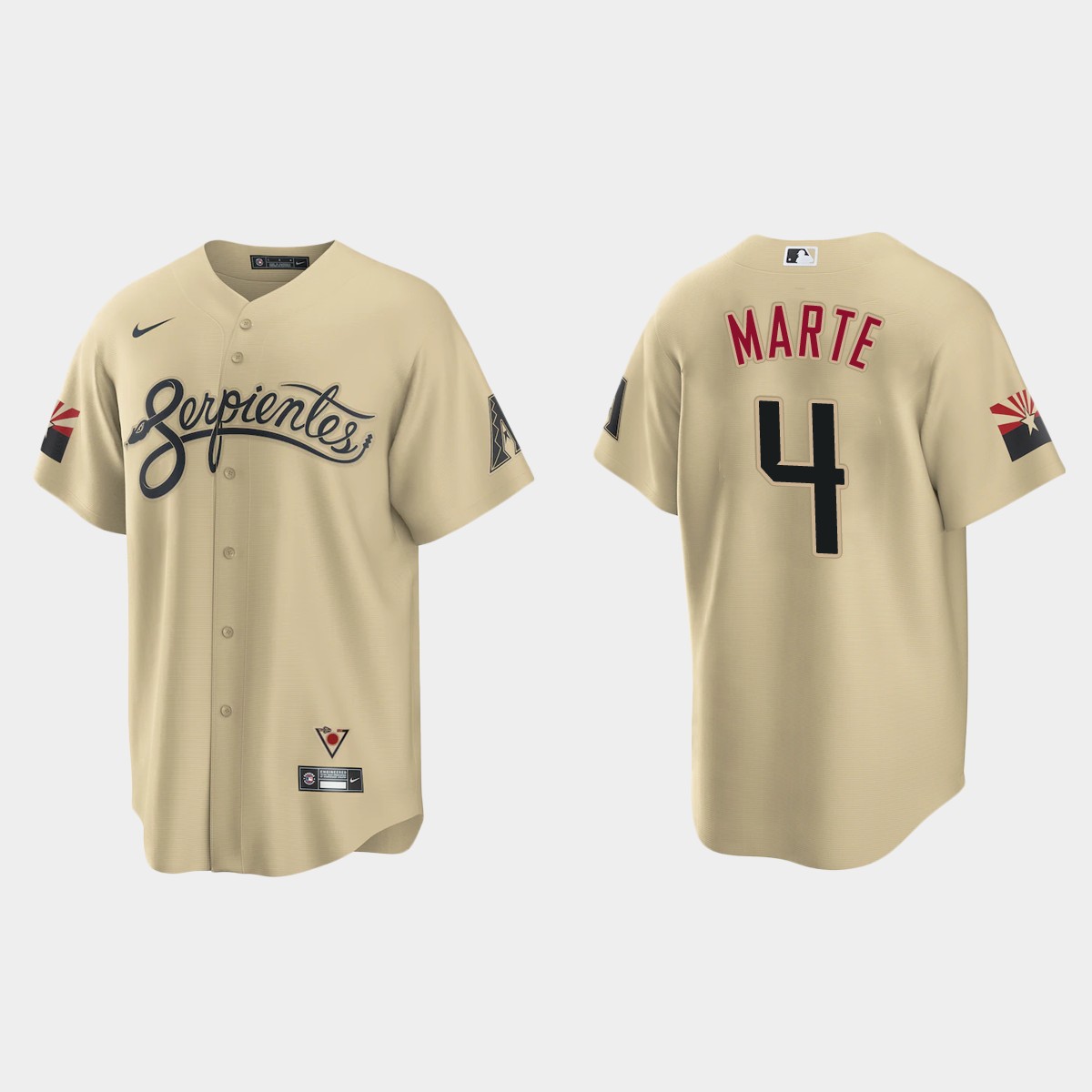 Arizona Diamondbacks Ketel Marte 2021 City Connect Jersey - Gold