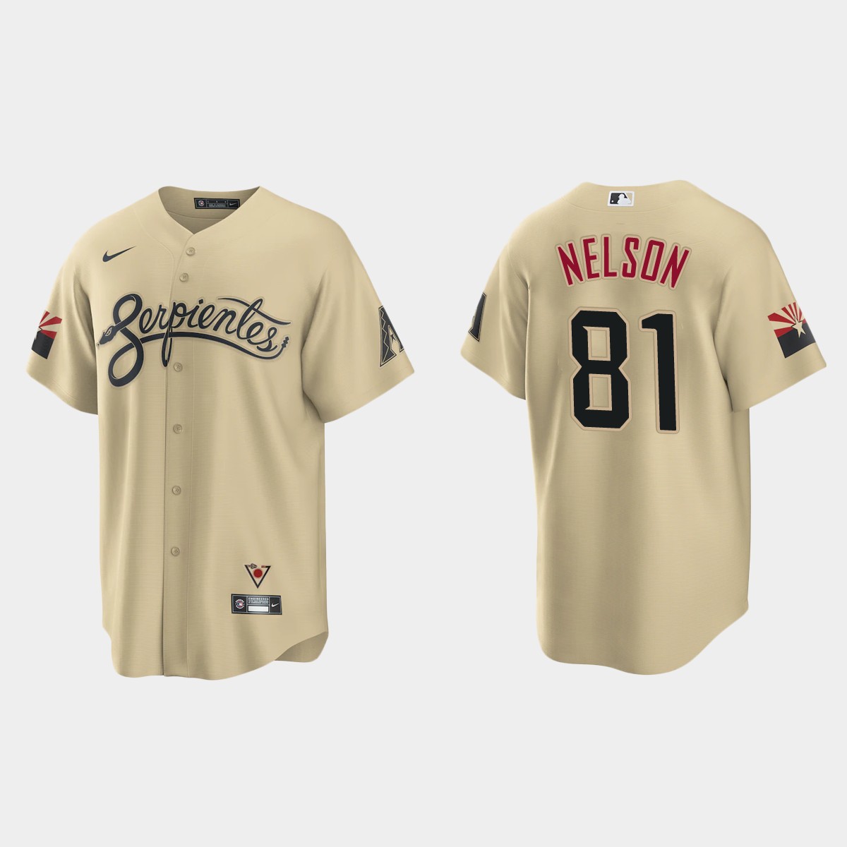 Arizona Diamondbacks Kyle Nelson 2021 City Connect Jersey - Gold