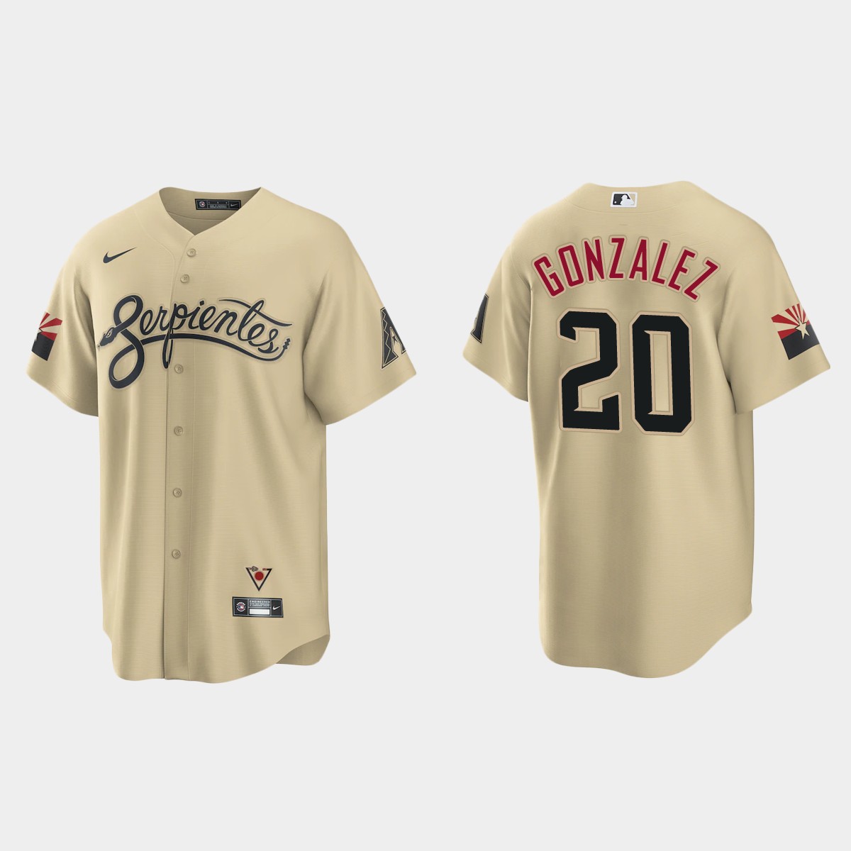 Arizona Diamondbacks Luis Gonzalez 2021 City Connect Jersey - Gold