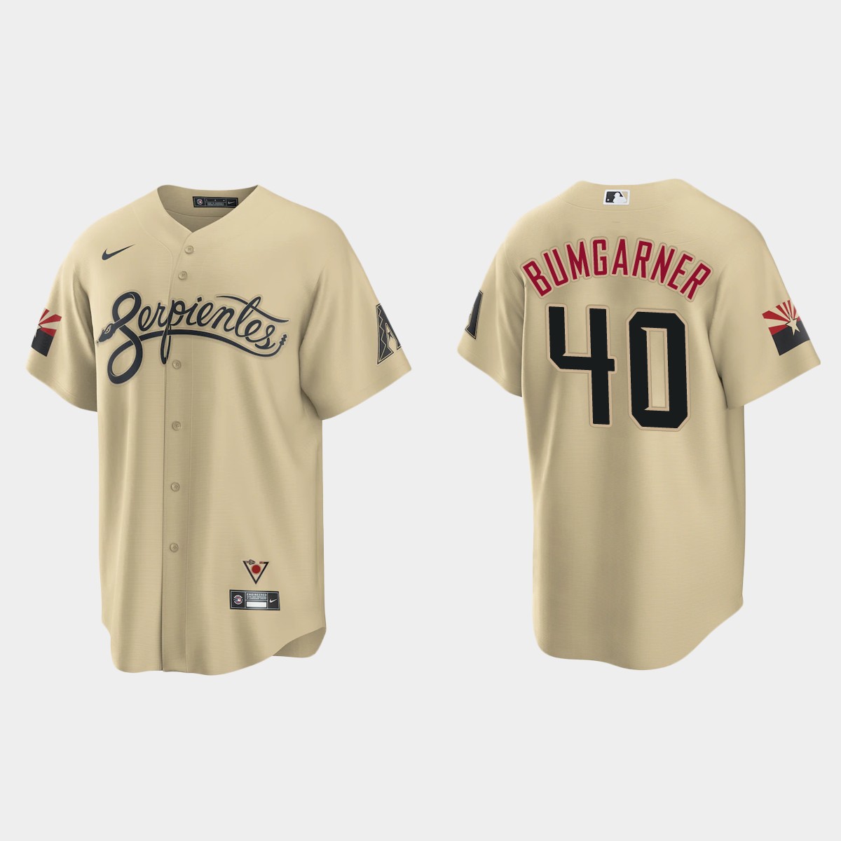 Arizona Diamondbacks Madison Bumgarner 2021 City Connect Jersey - Gold