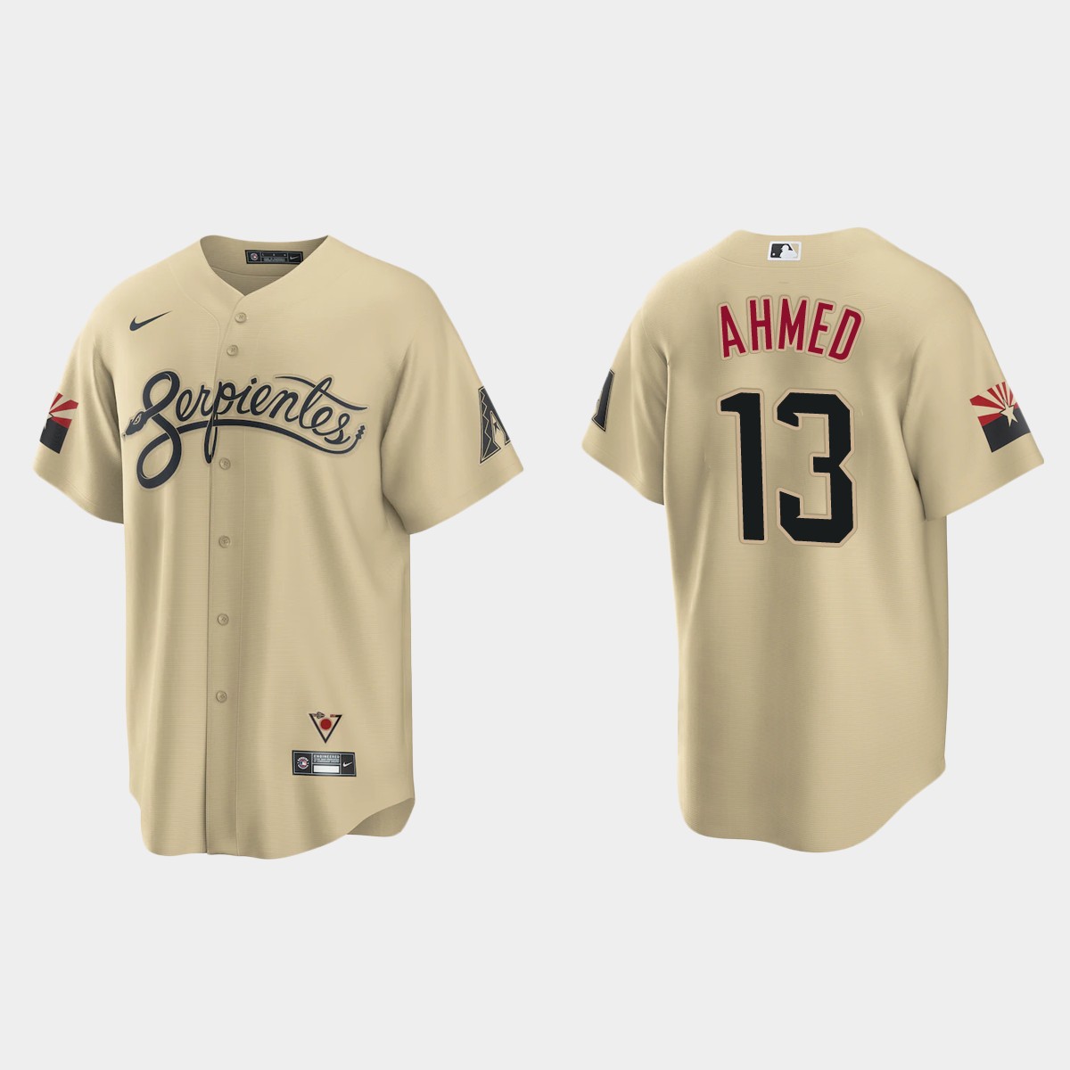 Arizona Diamondbacks Nick Ahmed 2021 City Connect Jersey - Gold