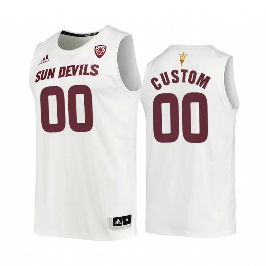 Arizona State Sun Devils custom Jersey 2022-23 College  White Uniform