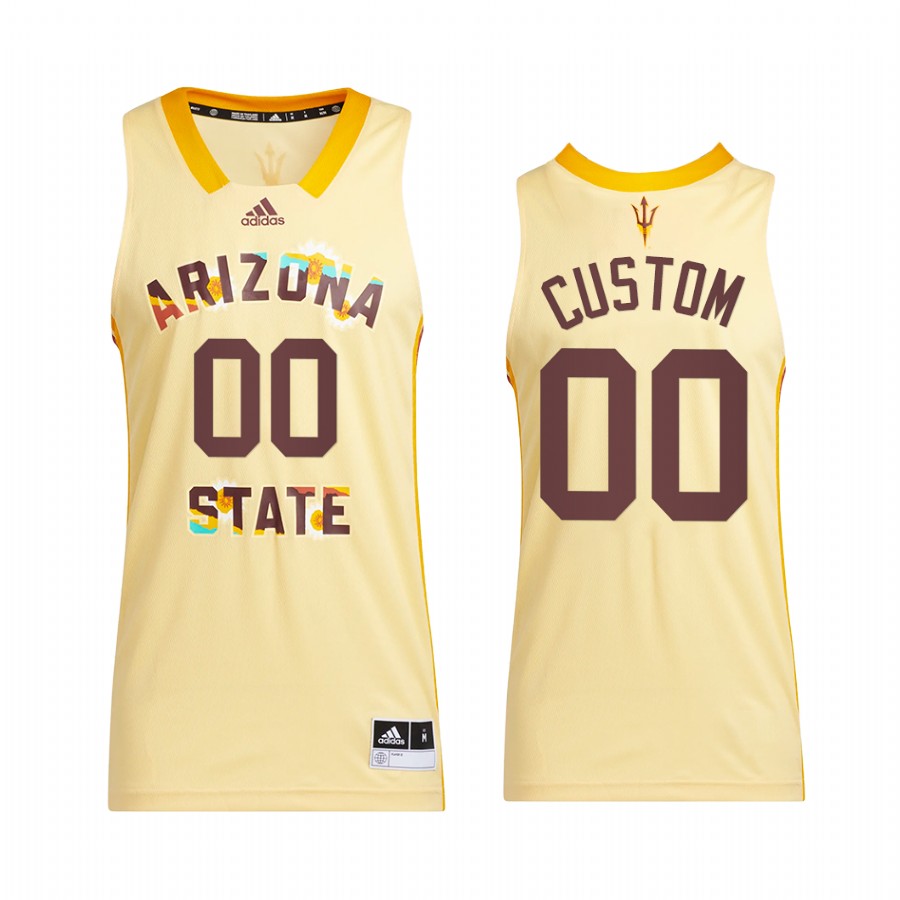 Arizona State Sun Devils Custom Jersey 2022 Honoring Black Excellence Yellow  Uniform