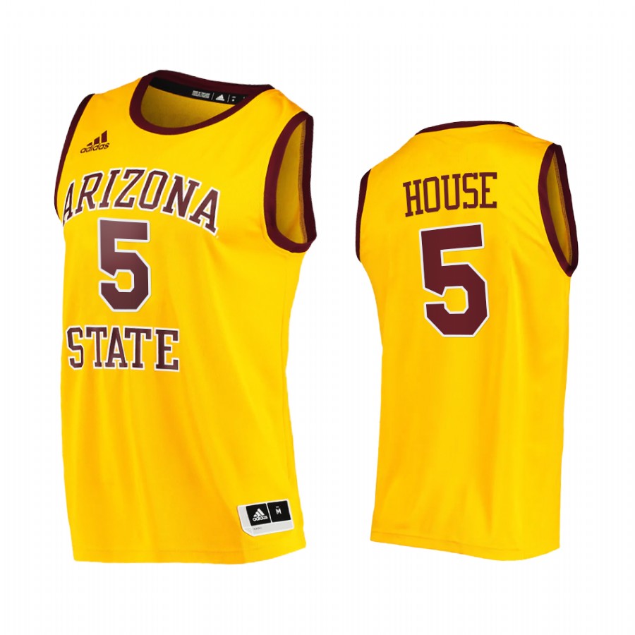 Arizona State Sun Devils Eddie House Jersey College  Gold Retired number