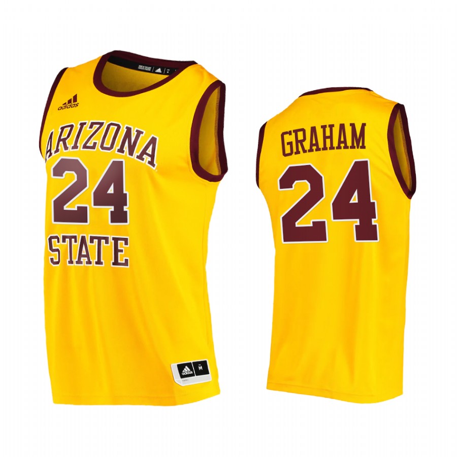 Arizona State Sun Devils Jalen Graham Jersey 2021 College  Gold Player