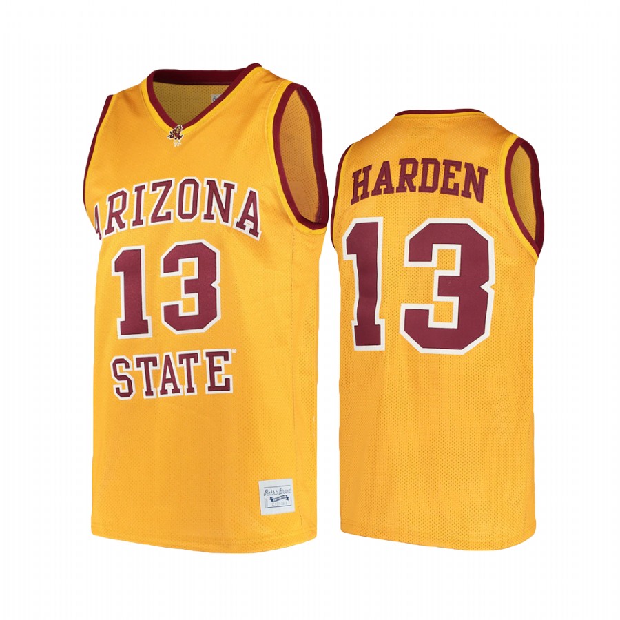 Arizona State Sun Devils James Harden Gold Alumni College  Jersey NCAA