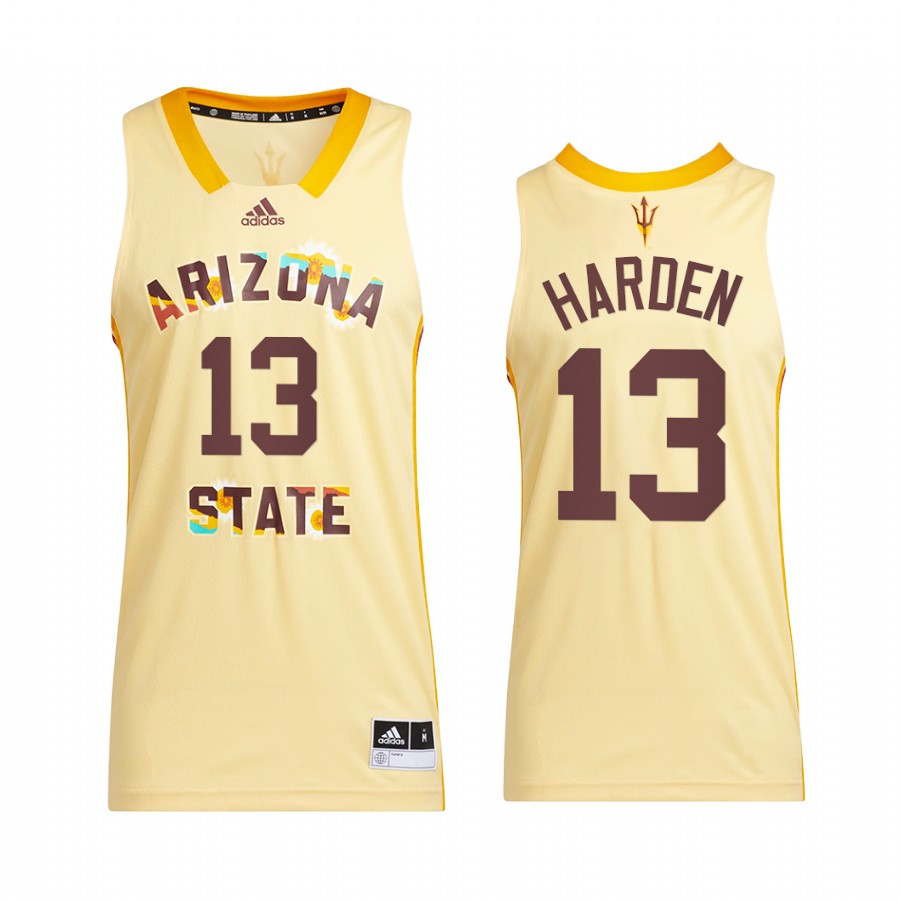 Arizona State Sun Devils James Harden Jersey 2022 Honoring Black Excellence Yellow  Uniform