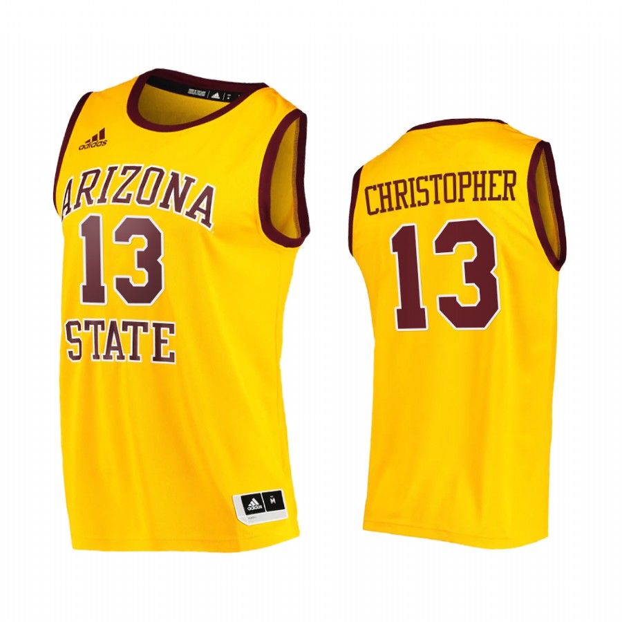 Arizona State Sun Devils Josh Christopher Jersey 2021 College  Gold Player