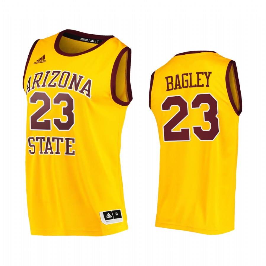Arizona State Sun Devils Marcus Bagley Jersey 2021 College  Gold Player