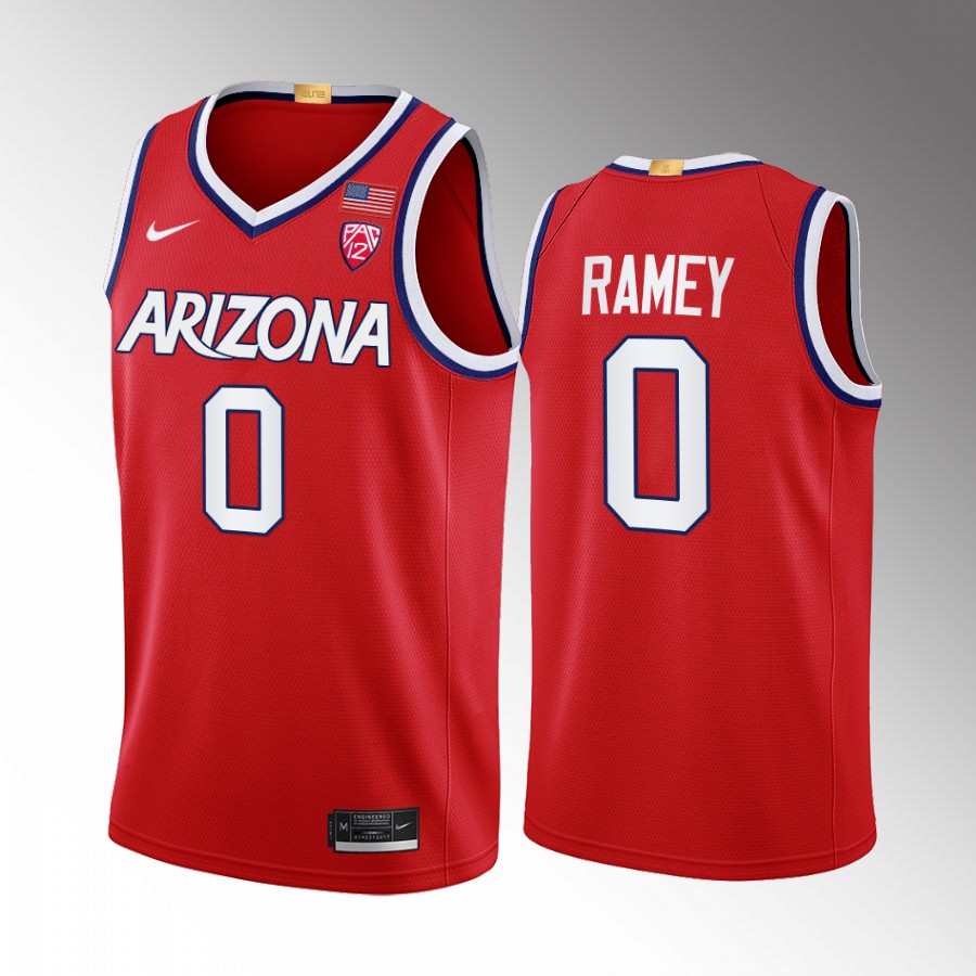 Arizona Wildcats Courtney Ramey Jersey 2022-23 College  Red Uniform