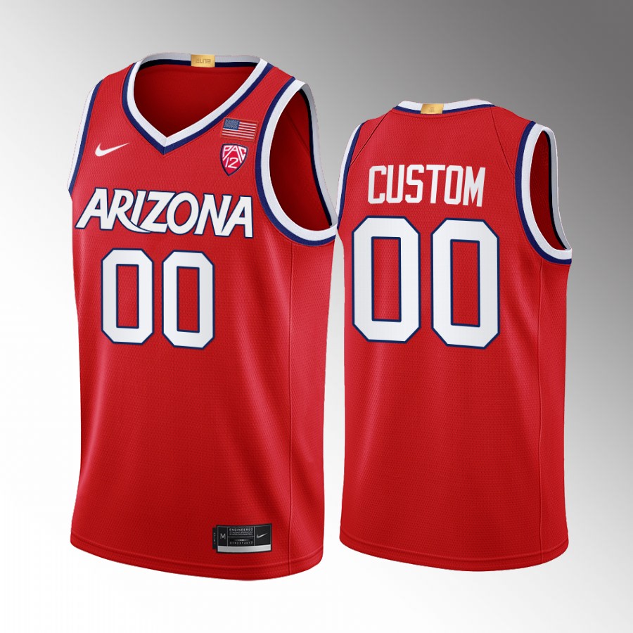 Arizona Wildcats Custom Jersey 2022-23 College  Red Uniform