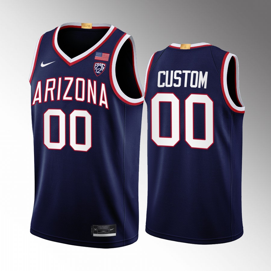 Arizona Wildcats Custom Jersey 2022-23 Limited  Navy Uniform